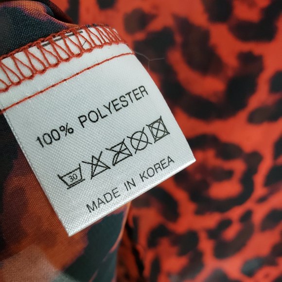 StyleKeepers Leopard-Print Ruffle Top- Red - Picture 8 of 8